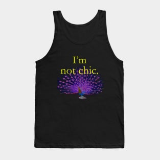 I'm not chic funny design Tank Top